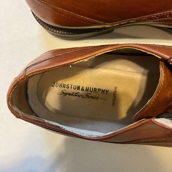Johnston & Murphy Shoes Mens 9M Brown Sheepskin Oxford Career Office Occoasion main image 10